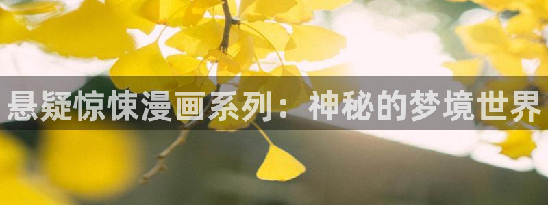 禁漫天堂专注漫画：悬疑惊悚漫画系列：神秘的梦境世界